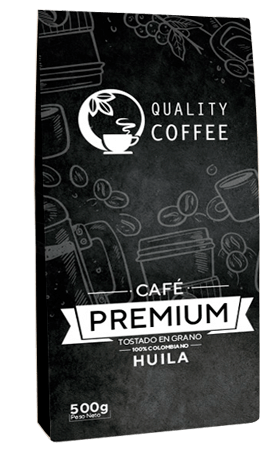 Café tostado en grano 100% Colombiano - Premium